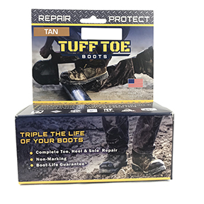 Tan 20178 Tuff Toe work boot protection and repair kit for longer