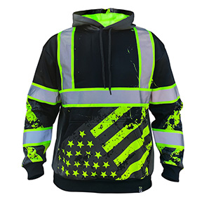AMERICAN GRIT STEALTH HOODIE - 360 ENHACED VISIBILITY