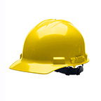 DUO SAFETY, HARD HAT, CAP, 4-POINT, RATCHET, YELLOW